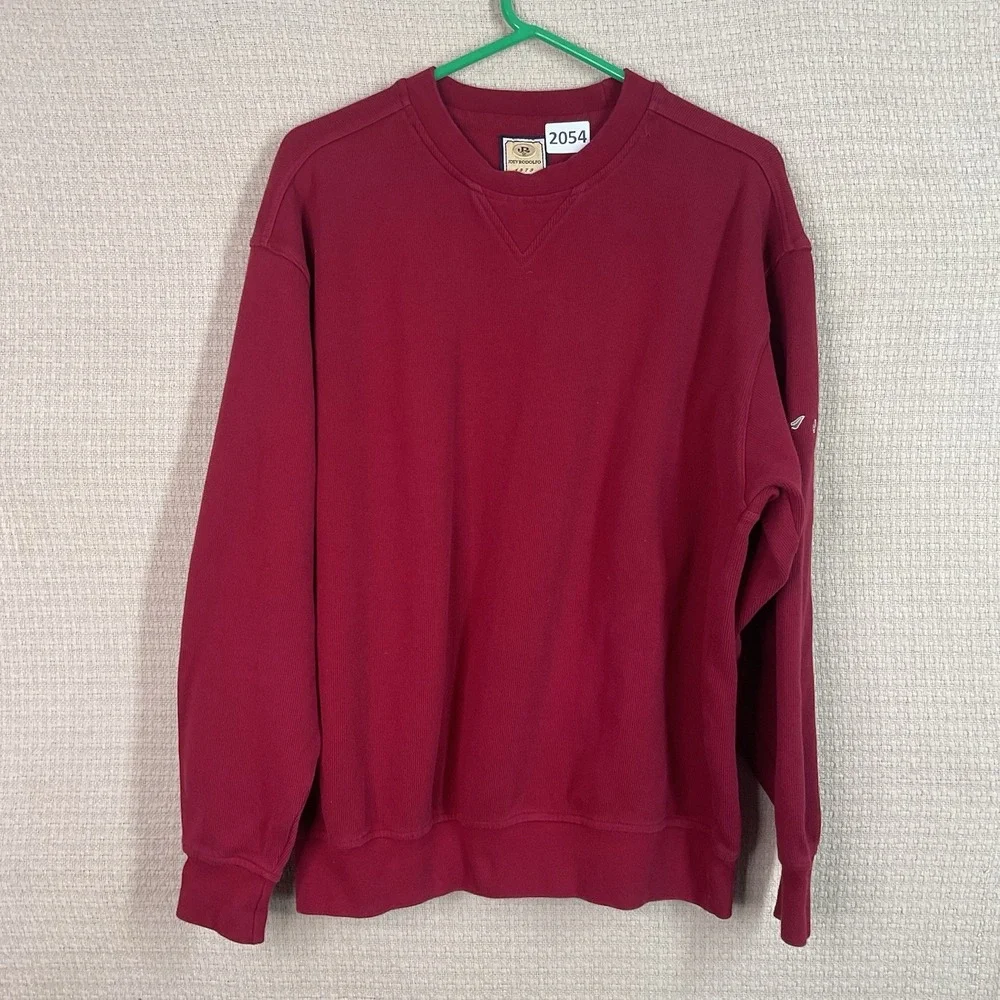 Vintage Joey Rodolfo 1879 Pullover Men's Size Large Red Knit‎ Cotton Sweater